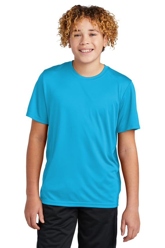 Front view of Youth PosiCharge® Re-Compete Tee
