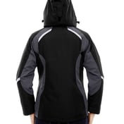 Back view of Ladies’ Height 3-in-1 Jacket With Insulated Liner