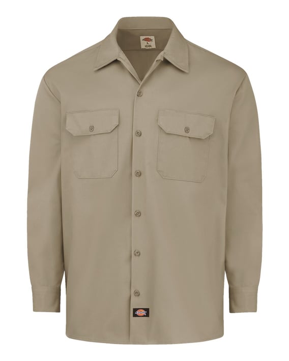 Front view of Heavyweight Cotton Long Sleeve Shirt