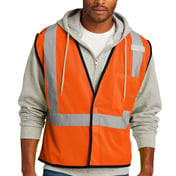 Front view of ANSI 107 Class 2 Economy Mesh One-Pocket Vest