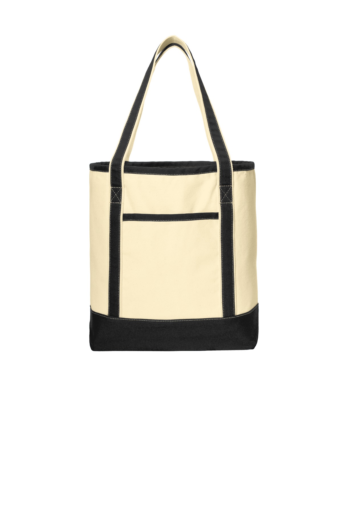 Front view of Large Cotton Canvas Boat Tote