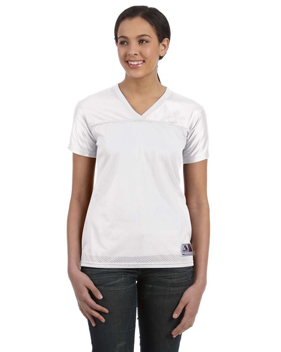 Front view of Ladies’ Junior Fit Replica Football T-Shirt