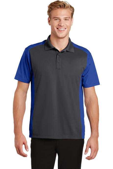 Front view of Colorblock Micropique Sport-Wick&reg; Polo