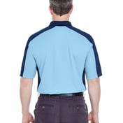 Back view of Adult Cool & Dry Stain-Release Two-Tone Performance Polo