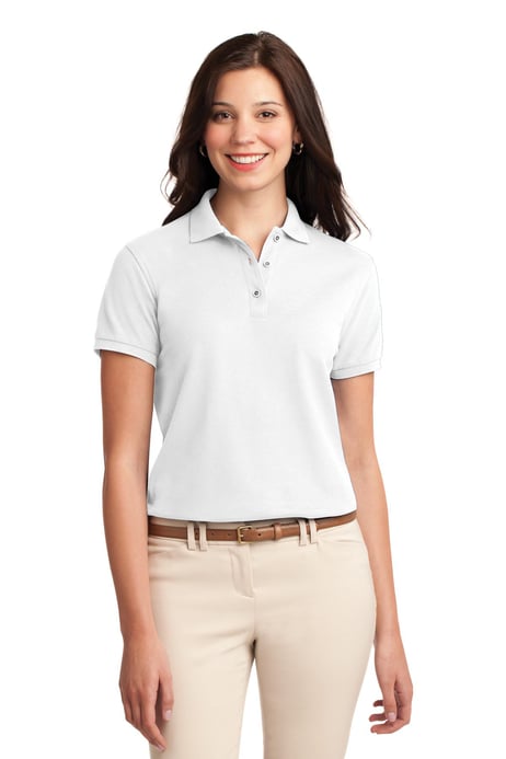 Front view of Women's Silk Touch Polo