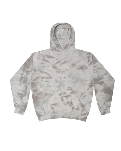 Front view of Youth Crystal Wash Hooded Sweatshirt
