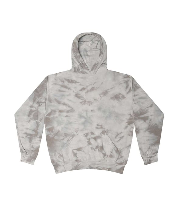 Front view of Youth Crystal Wash Hooded Sweatshirt
