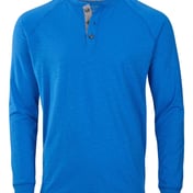 Front view of Henley Long Sleeve T-Shirt