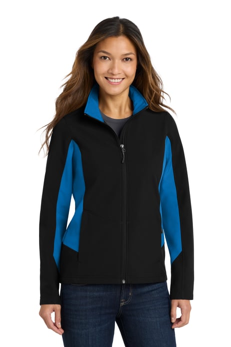 Front view of Women's Core Colorblock Soft Shell Jacket