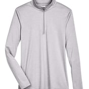 Front view of Women’s Zone Sonic Heather Performance Quarter-Zip Pullover