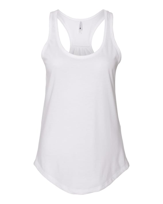Front view of Women’s Gathered Racerback Tank
