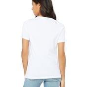 Back view of Ladies’ Relaxed Jersey V-Neck T-Shirt