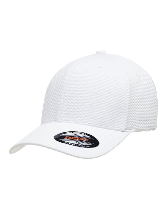Front view of Flexfit Cool & Dry 3D Hexagon Jersey Cap