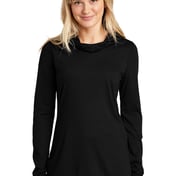 Front view of Women’s PosiCharge ® Tri-Blend Wicking Long Sleeve Hoodie