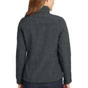 Back view of Women’s Shaded Crosshatch Soft Shell Jacket