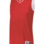 Front view of Ladies’ Reversible Two-Color Sleeveless Jersey
