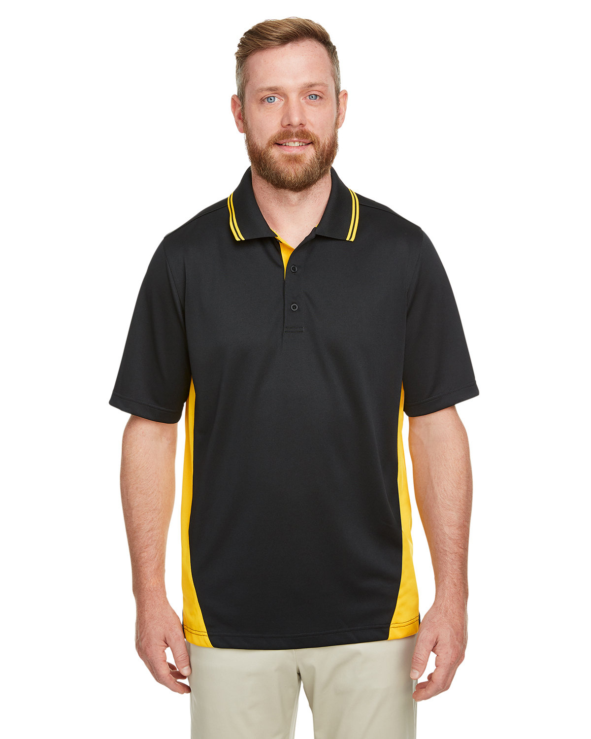 Front view of Men’s Flash Snag Protection Plus IL Colorblock Polo