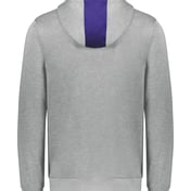 Back view of Eco Revive™ Three-Season Triblend Fleece Full-Zip Hooded Sweatshirt