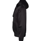 Side view of Polyester Tailgate Hooded Sweatshirt