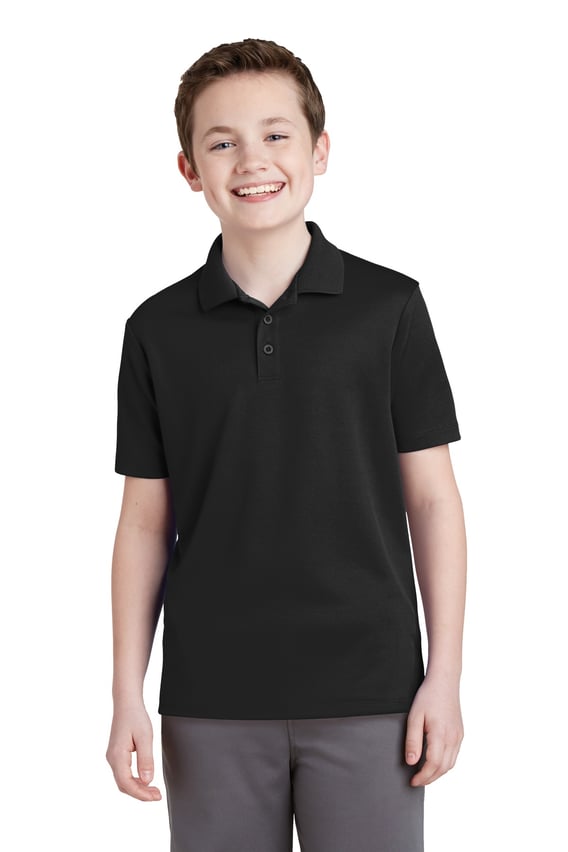 Front view of Youth PosiCharge® RacerMesh® Polo