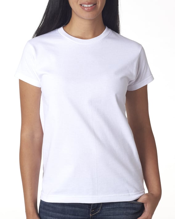 Front view of Ladies’ 6.1 Oz., 100% Cotton T-Shirt