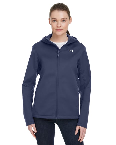 Front view of Women's ColdGear® Infared Shield 2.0 Hooded Jacket