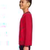 Side view of Youth Tech™ Team Long Sleeve T-Shirt