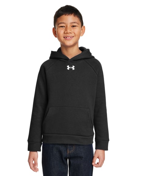 Front view of Youth Rival Fleece Hoodie