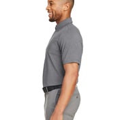 Side view of Destin Drive Striped Performance Polo