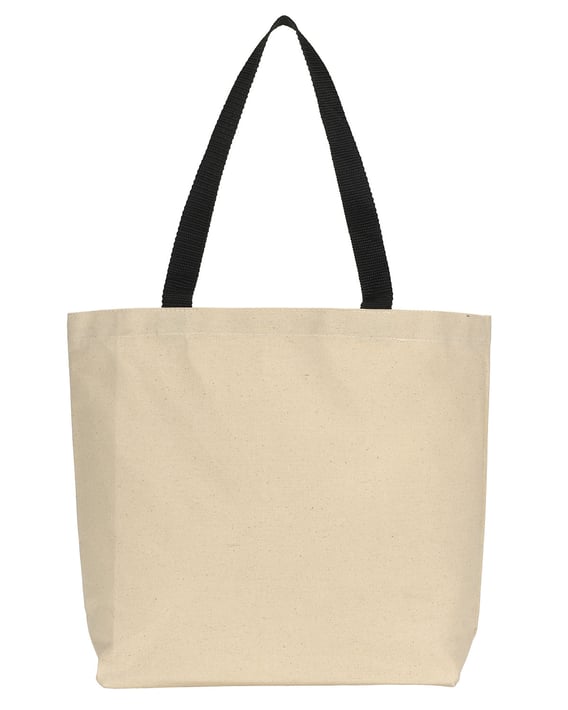 Front view of Colored Handle Tote