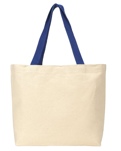 Front view of Colored Handle Tote