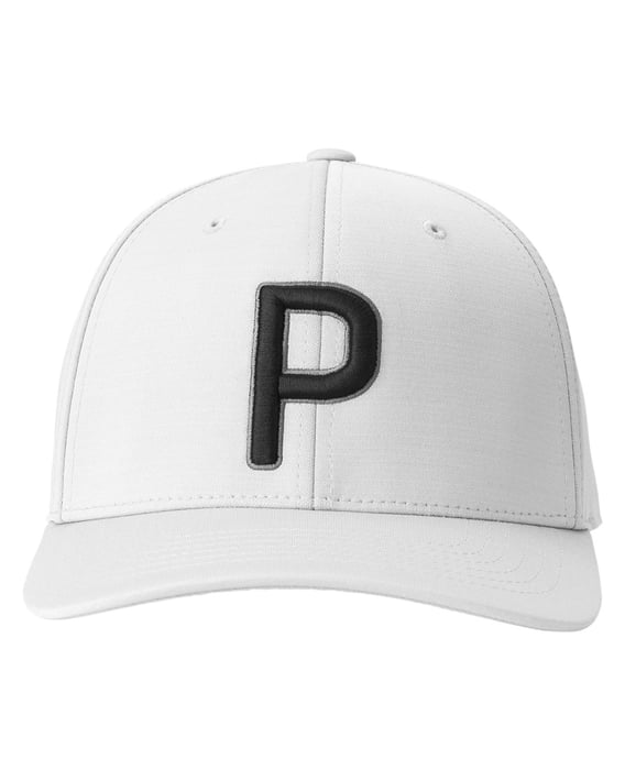 Front view of P Snapback Golf Cap