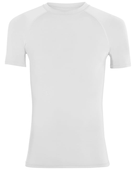 Front view of Youth Hyperform Compression Short Sleeve Shirt