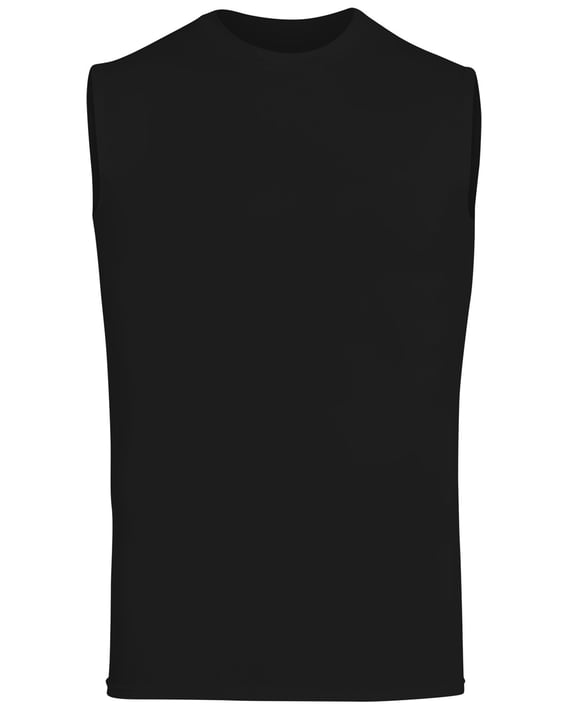 Front view of Youth Hyperform Sleeveless Compression Shirt