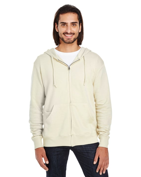 Front view of Tri-Blend French Terry Full-Zip