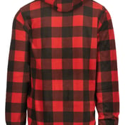 Back view of Polar Fleece Hooded Pullover