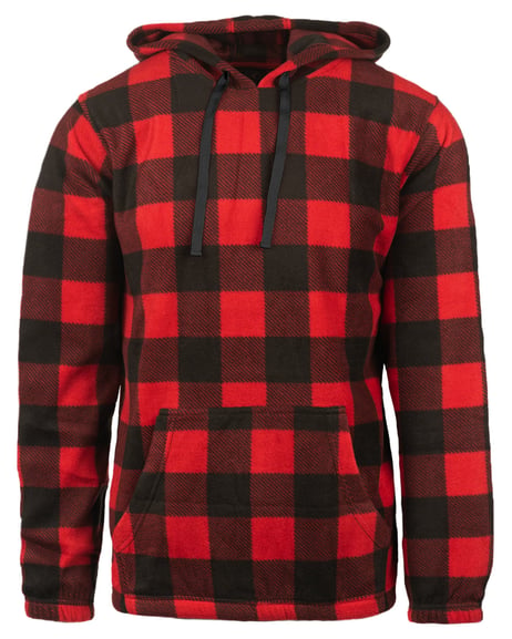 Front view of Polar Fleece Hooded Pullover