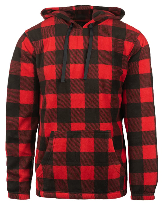 Front view of Polar Fleece Hooded Pullover