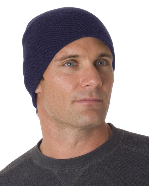 Front view of USA-Made 8½” Inch Knit Beanie
