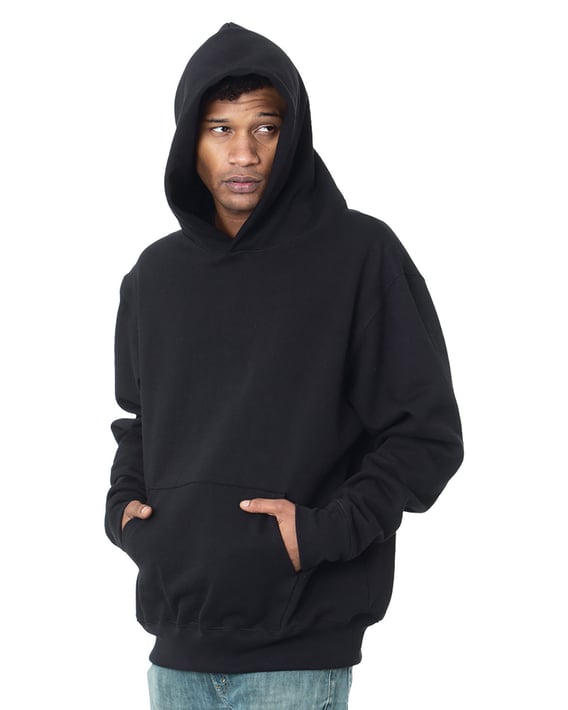 Front view of USA-Made Super Heavy Oversized Hooded Sweatshirt