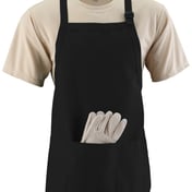 Front view of Medium Length Apron With Pouch