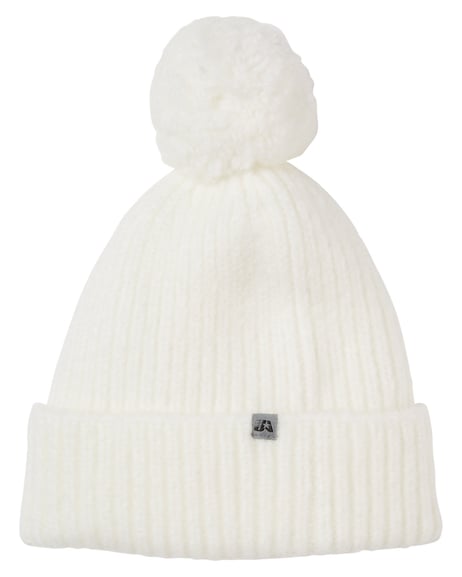 Front view of Swap-a-Pom Knit Beanie
