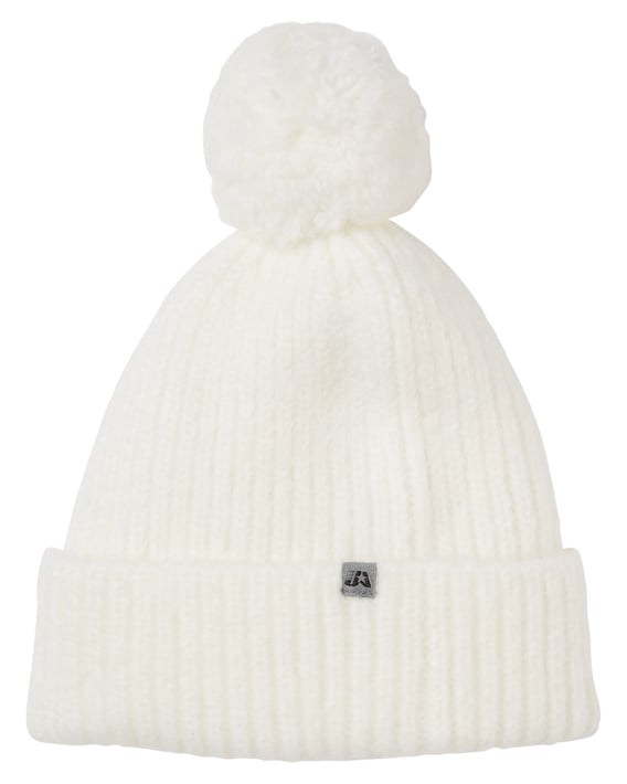 Front view of Swap-a-Pom Knit Beanie