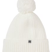 Front view of Swap-a-Pom Knit Beanie