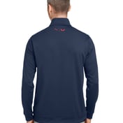 Back view of Volition Camo Cover Quarter-Zip Pullover