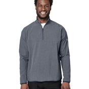 Front view of Coastal Woven Quarter-Zip Pullover