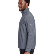 Side view of Coastal Woven Quarter-Zip Pullover