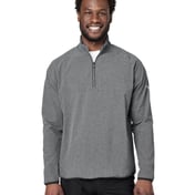Front view of Coastal Woven Quarter-Zip Pullover
