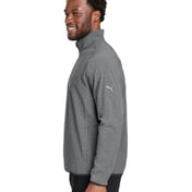 Side view of Coastal Woven Quarter-Zip Pullover
