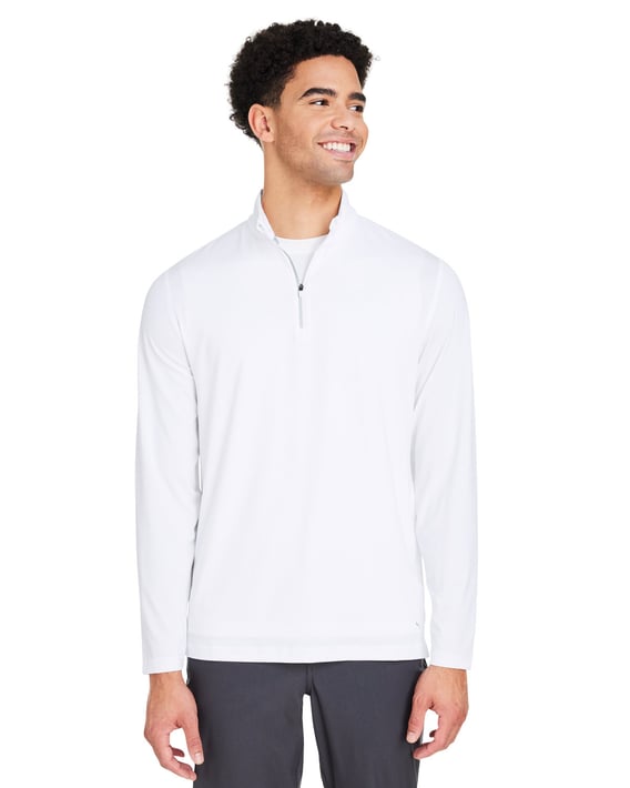 Front view of You-V Quarter-Zip Pullover